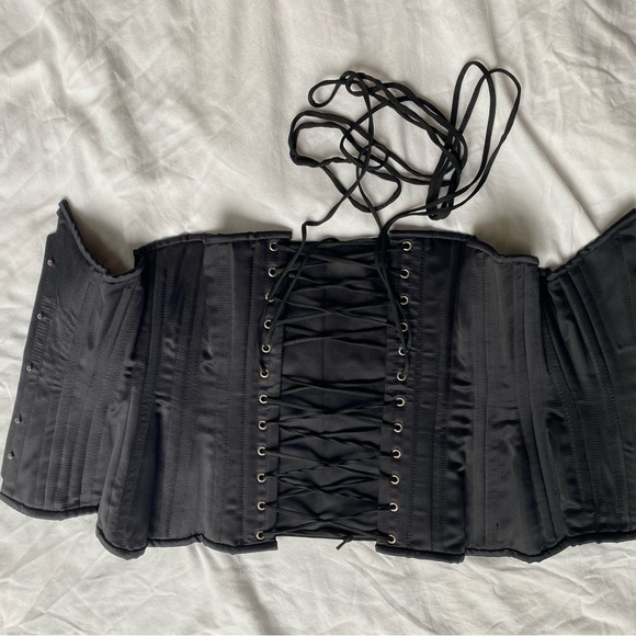 Orchard Corset Satin Hourglass Curve Longline Underbust Corset : CS-426 - Picture 6 of 8